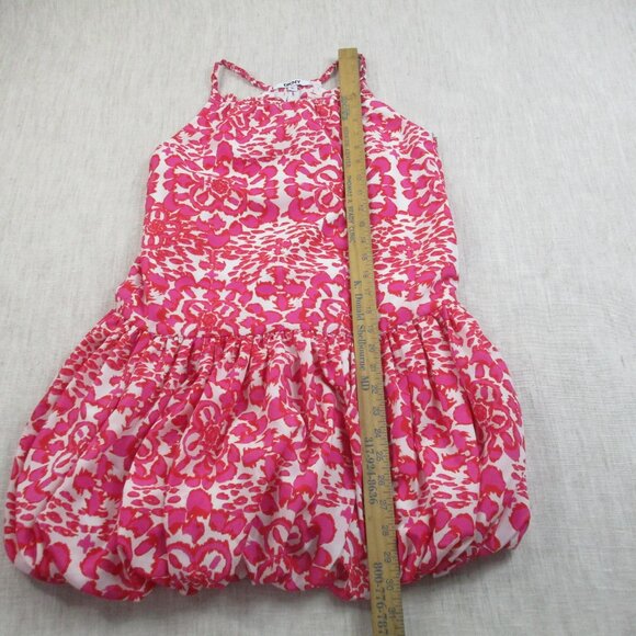DKNY Shift Dress Girls XL Pink Floral Para Piscina Sin Mangas Boat Neck Side Zip - Picture 10 of 11